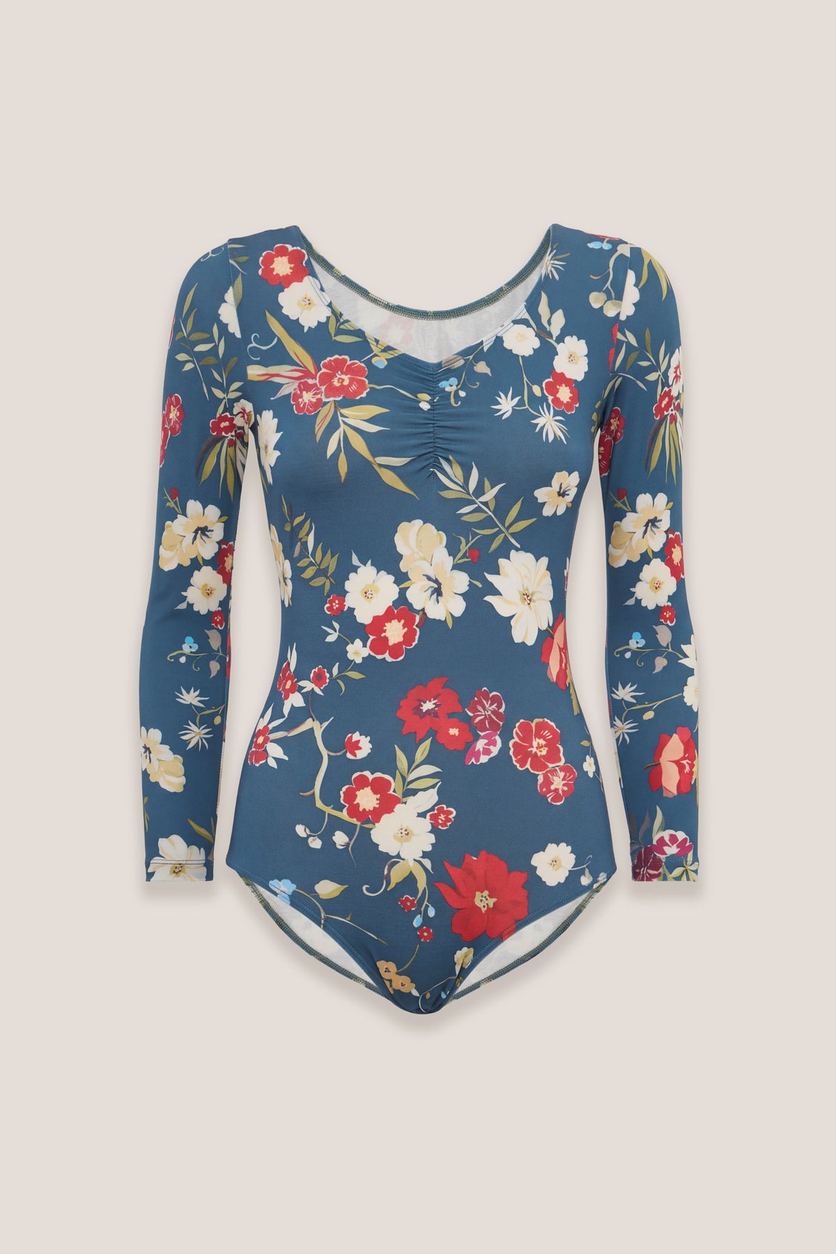 Body con scollo a V Lune Avio, fronte, su fondo neutro