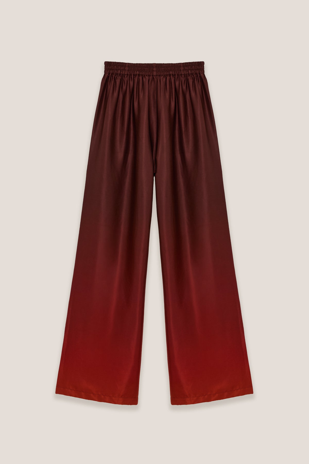Leto Fuoco palazzo trousers, front, on a plain background