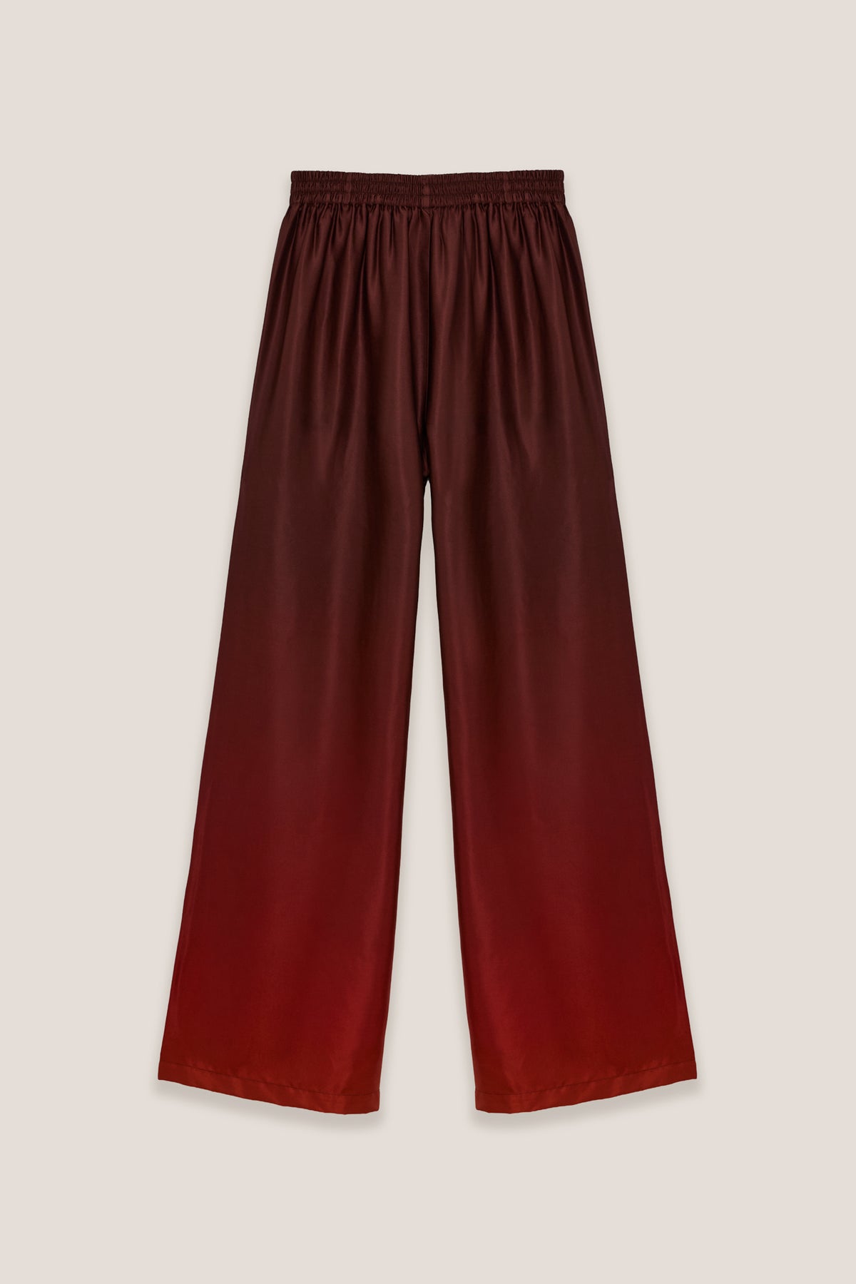 Leto Fuoco palazzo trousers, back, on a plain background